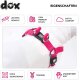 DDOXX Hundegeschirr Nylon, Step-In, Verstellbar, Ausbruchsicher, Pink, XS - B-Ware sehr gut