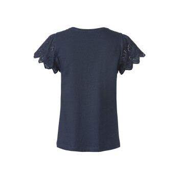 esmara® Damen T-Shirt mit Spitze, aus reiner Baumwolle - B-Ware