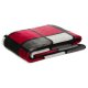 Gözze Cashmere-Feeling Decke Antigua 150 x 200 cm (rot/bordeaux/schwarz/weiß) - B-Ware neuwertig