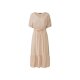 esmara® Damen Midi-Kleid mit Volant (beige, 36) - B-Ware sehr gut