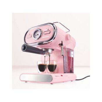 SILVERCREST® KITCHEN TOOLS Espressomaschine/Siebträger Pastell rosa SEM 1100 D3 - B-Ware neuwertig