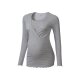 esmara® Damen Umstandspyjama aus weicher Ripp-Qualität (grau, XL(48/50)) - B-Ware sehr gut