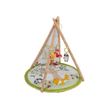 lupilu® Baby-Activity Tipi / Decke, mit bunten Plüsch-Anhängern (Activity Tipi) - B-Ware neuwertig