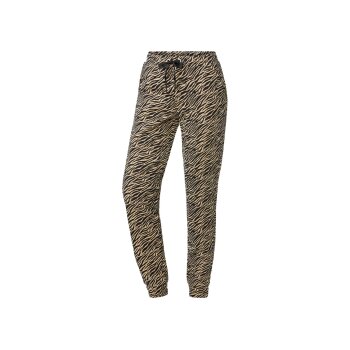 CRIVIT Damen Sweathose, mit seitlichen Eingrifftaschen (Zebra, L (44/46)) - B-Ware neuwertig