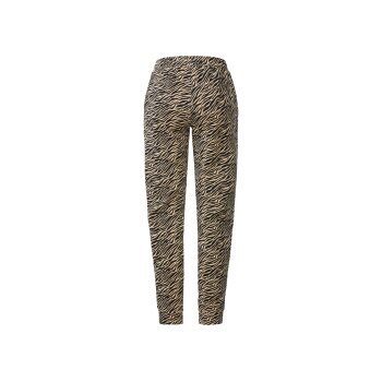 CRIVIT Damen Sweathose, mit seitlichen Eingrifftaschen (Zebra, L (44/46)) - B-Ware neuwertig