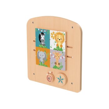 PLAYTIVE Echtholz-Motorik-Wandspiel, 2-teilig (Schiebespiel) - B-Ware sehr gut