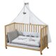 roba Room Bed Jumbo Twins, 60 x 120 cm, Beistellbett zum Elternbett mit kompletter Ausstattung - B-Ware neuwertig