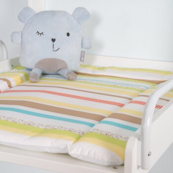 roba Wandwickelregal Dschungelbaby, klappbar, inkl. Wickelunterlage, weiß - B-Ware neuwertig