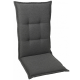 GO-DE Textil Mittellehner-Auflage, 108 x 50 x 7 cm, grau - B-Ware neuwertig