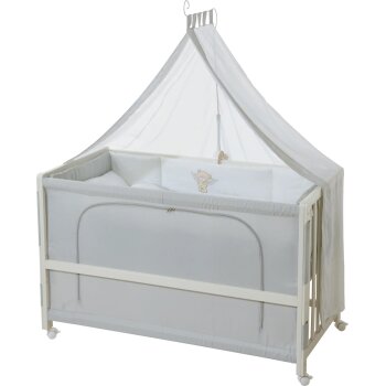 roba Room Bed Heartbreaker, 60 x 120 cm, Beistellbett zum Elternbett, komplette Ausstattung - B-Ware neuwertig