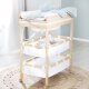 roba Bade Wickel Kombi Baby Pool Wickeltisch klappbar, mit integrierter Badewanne, natur - B-Ware sehr gut
