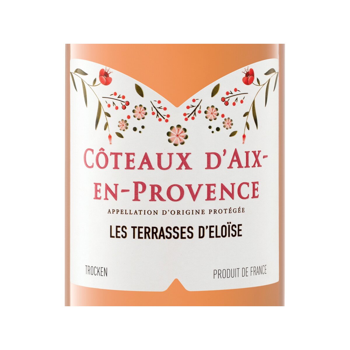 Les Terrasses d\'Eloïse Coteaux d\'Aix-en-Provence AOP trocken, Roséwein 2022,  4,99 €