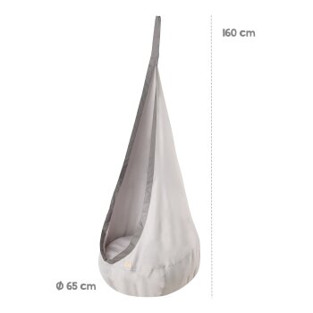 roba Hängesack, für Kinder, für Innen oder Außen, grau - B-Ware neuwertig