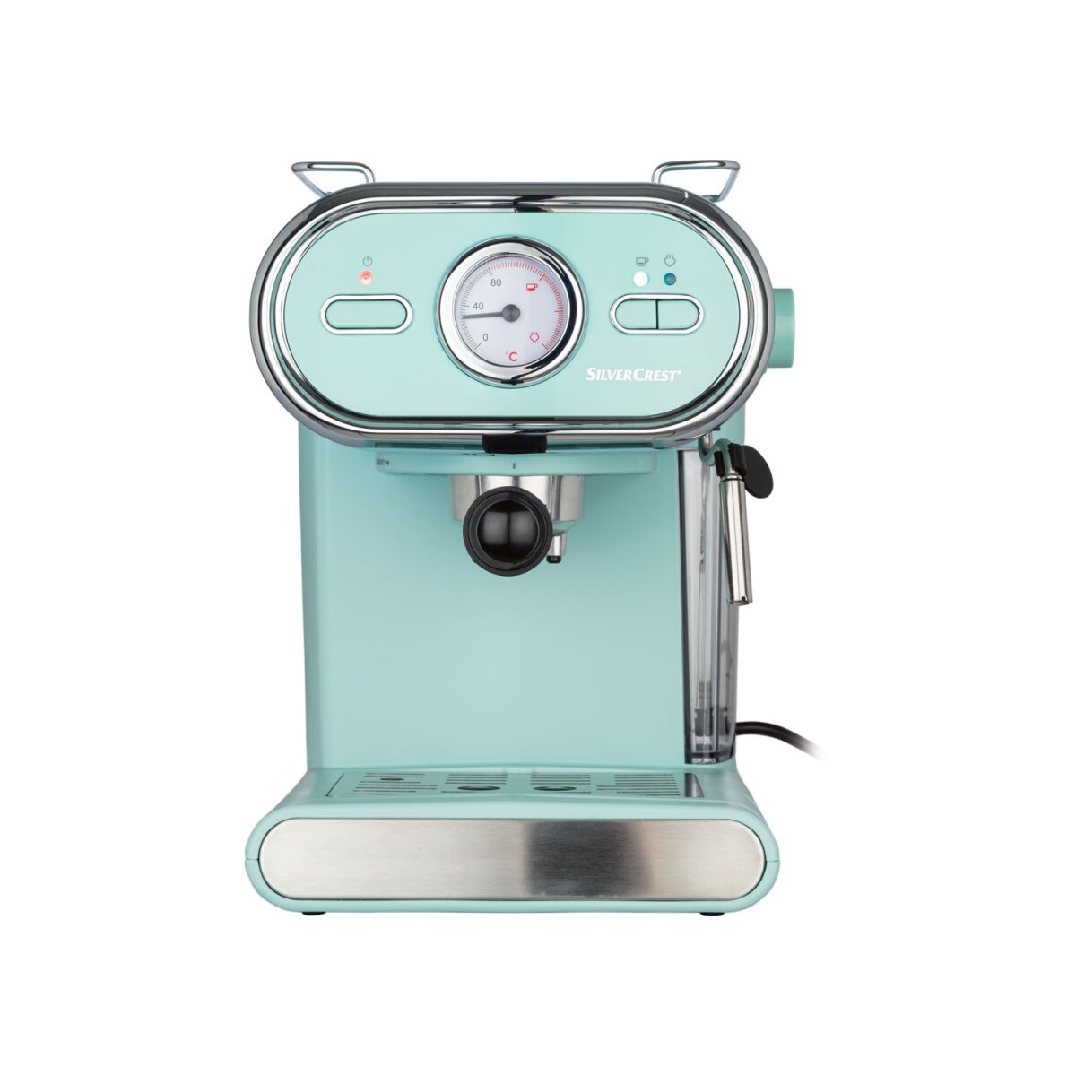 SILVERCREST® KITCHEN TOOLS Espressomaschine/Siebträger Pastell mint SEM  1100 D3 - B-Ware neuwertig, 49,99 €