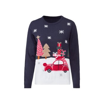 esmara® Damen Weihnachtspullover (navy, M(40/42)) - B-Ware sonstiges