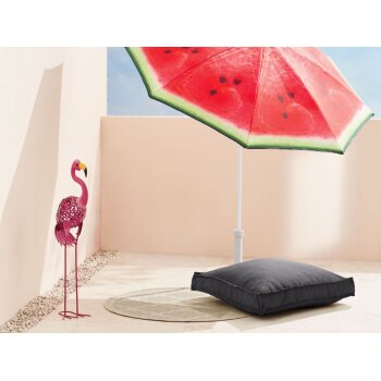 LIVARNO home Outdoor Bodensitzkissen, 60 x 60 cm (anthrazit) - B-Ware Transportschaden Kosmetisch