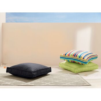 LIVARNO home Outdoor Bodensitzkissen, 60 x 60 cm (anthrazit) - B-Ware Transportschaden Kosmetisch