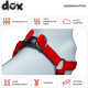 DDOXX Hundegeschirr Air Mesh, Step-In, verstellbar, gepolstert, rot, S - B-Ware sehr gut