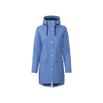 esmara® Damen Regentrenchcoat, wind- und wasserdicht (blau, XS(32/34)) - B-Ware sehr gut