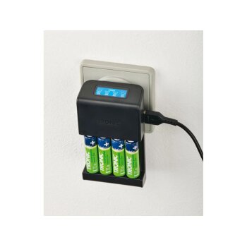 TRONIC® Akku Ladegerät mit LCD Ladeanzeige (Ladegerät inkl. 4 x AA Akkus) - B-Ware sehr gut