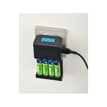 TRONIC® Akku Ladegerät mit LCD Ladeanzeige (Ladegerät inkl. 4 x AA Akkus) - B-Ware sehr gut
