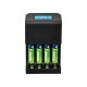 TRONIC® Akku Ladegerät mit LCD Ladeanzeige (Ladegerät inkl. 4 x AA Akkus) - B-Ware sehr gut