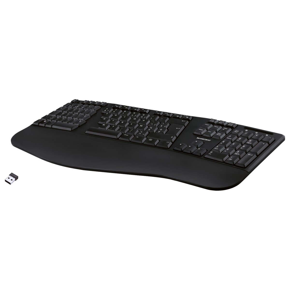SILVERCREST® Kabellose ergonomische Tastatur - B-Ware sehr gut, 19,99 €