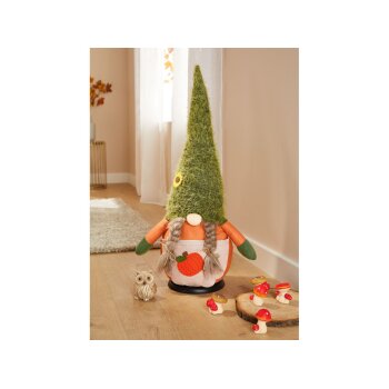 LIVARNO home XXL-Wichtelfigur, mit Sandfüllung (Wichtel Frau mit Kürbis) - B-Ware Transportschaden Kosmetisch