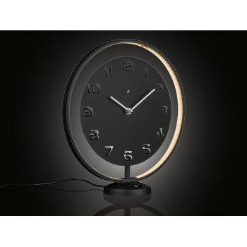 AURIOL® Tischuhr, mit LED-Leuchtring - B-Ware neuwertig