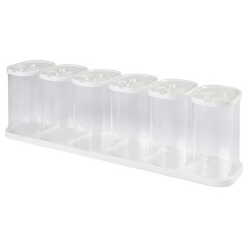 ERNESTO® Vorratsdosen, 5 / 12-teilig, stapelbar (Gewürzdosen 12er Set) - B-Ware sehr gut