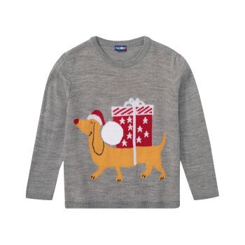 lupilu® Kleinkinder Mädchen Pullover mit niedlichem Weihnachtsmotiv (grau/Musik, 122/128) - B-Ware sonstiges
