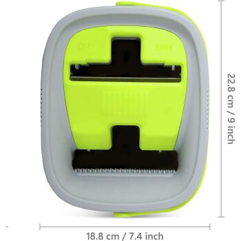 Eimerdeckel für EasyGleam Flat Mop und Eimer-Set, nur Ersatzteil, grün und grau, nur Deckel - B-Ware Transportschaden Kosmetisch