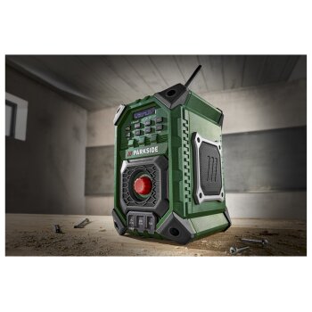 PARKSIDE® 20 V / 12 V / 230 V Akku-Baustellenradio PRFMA 20-Li A1 - B-Ware-sehr gut