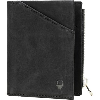 DONBOLSO Herren Leder Slim Wallet mit Münzfach,...