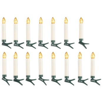 LIVARNO home LED Weihnachtsbaumkerzen, kabellos, 15 Stück (creme) - B-Ware sehr gut