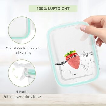 Ribelli Luftdichte Frischhaltedosen mit Deckel, 6...