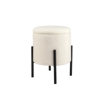 LIVARNO home Hocker mit Staufach, gepolstert - B-Ware