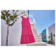 esmara® Damen Kleid, kurz, mit modischen Volants (pink, S (36/38)) - B-Ware sehr gut