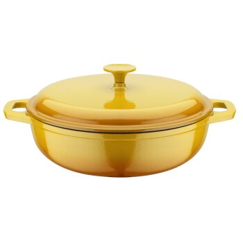 GSW Gusseisen Schmortopf/Bräter (Schmortopf, gelb,...