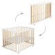roba Laufgitter, klappbar, 75 x 100 cm - Platzsparender und faltbarer Baby Laufstall Holz - B-Ware sehr gut
