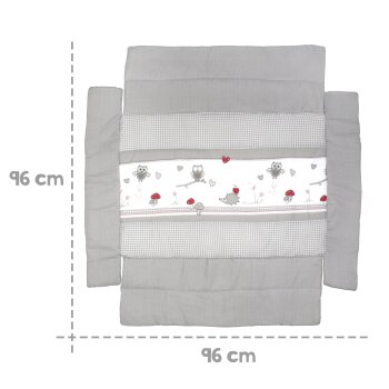 roba Universal Laufgittereinlage Adam & Eule, für alle Laufgitter 75 x 100 bis 100 x 100 cm - B-Ware sehr gut