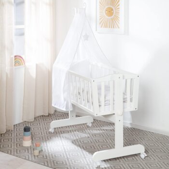 roba Babywiege 40 x 90 cm aus Holz - Fox & Bunny -...