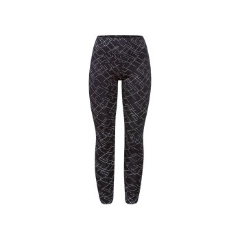 esmara® Damen Leggings, 2 Stück, mit Baumwolle (gemustert/schwarz, 3XL(56/58)) - B-Ware neuwertig