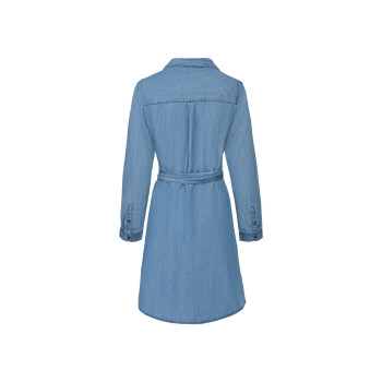 esmara® Damen Kleid, leger geschnitten (blau, 36) - B-Ware neuwertig