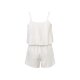 esmara® Damen Jumpsuit, mit Leinen und Viskose (offwhite, 42) - B-Ware neuwertig