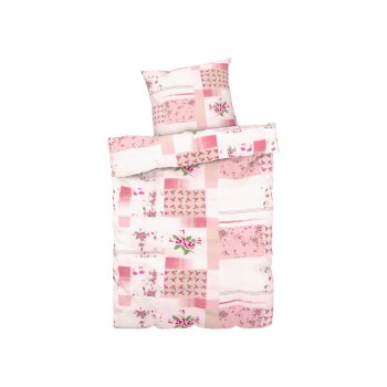 LIVARNO home Seersucker-Bettwäsche, 135 x 200 cm (rosa) - B-Ware neuwertig