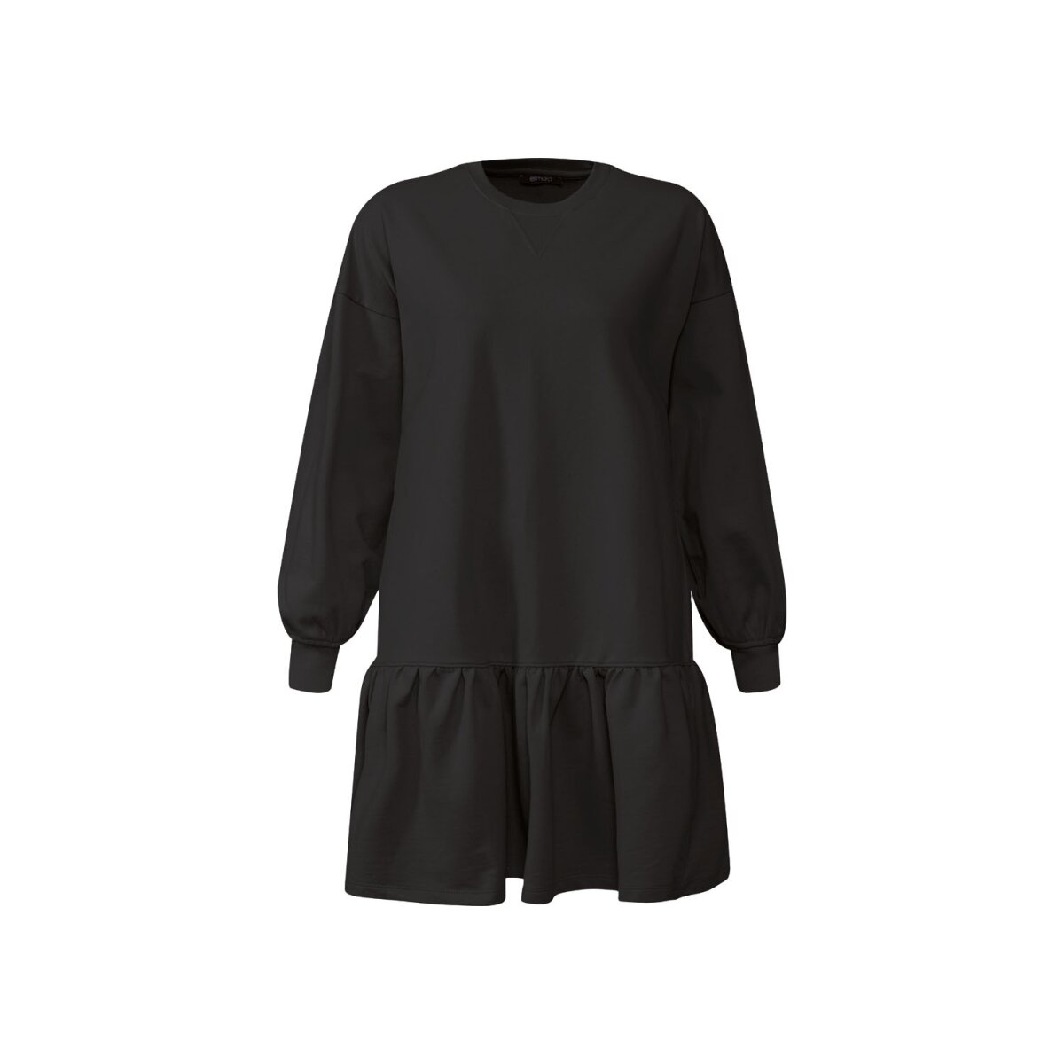 esmara® Damen Sweatkleid mit Rundhalsausschnitt und überschnittenen  Schultern (schwarz, XS (32/34)) , 10,99 €