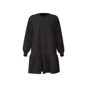esmara® Damen Sweatkleid mit Rundhalsausschnitt und überschnittenen Schultern (schwarz, XS (32/34)) - B-Ware neuwertig