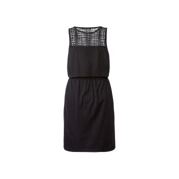 esmara® Damen Kleid, körpernah geschnitten, mit Baumwolle (schwarz, S(36/38)) - B-Ware neuwertig