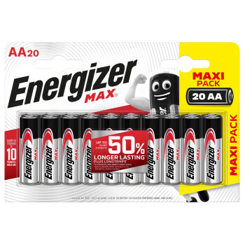 Energizer Max Batterie Mignon (AA) 20 Stück - B-Ware...